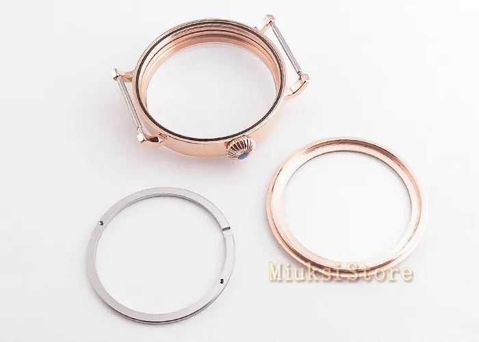 46 мм розовое золото 316L корпус из нержавеющей стали fit ETA 6497 6498 Чайка st36 часовой