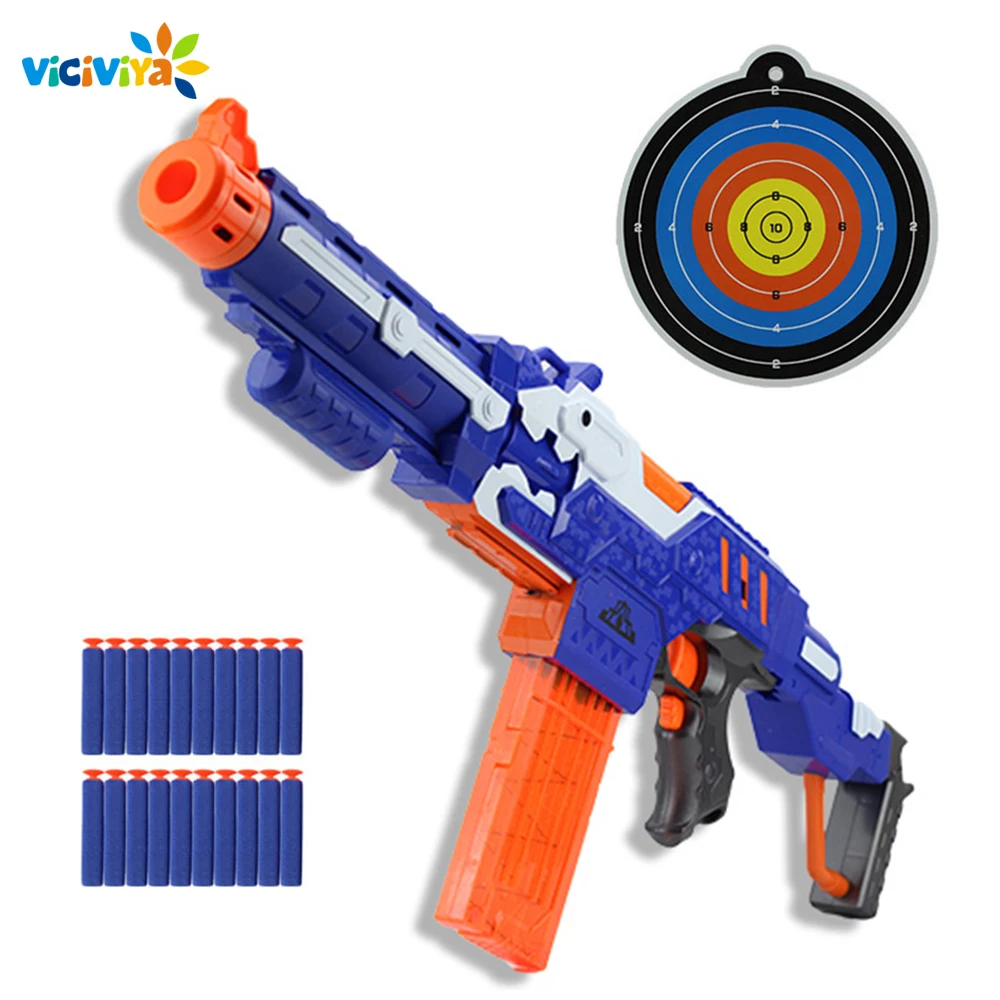Забавные мягкие пулевые игрушки детские электрические всплески для Nerf пистолет игрушка стрельба пистолет снайперская винтовка детский подарок