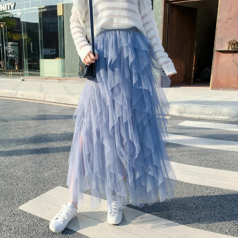 Новинка 2019 модная женская юбка на весну осень и зиму Женская плиссированная