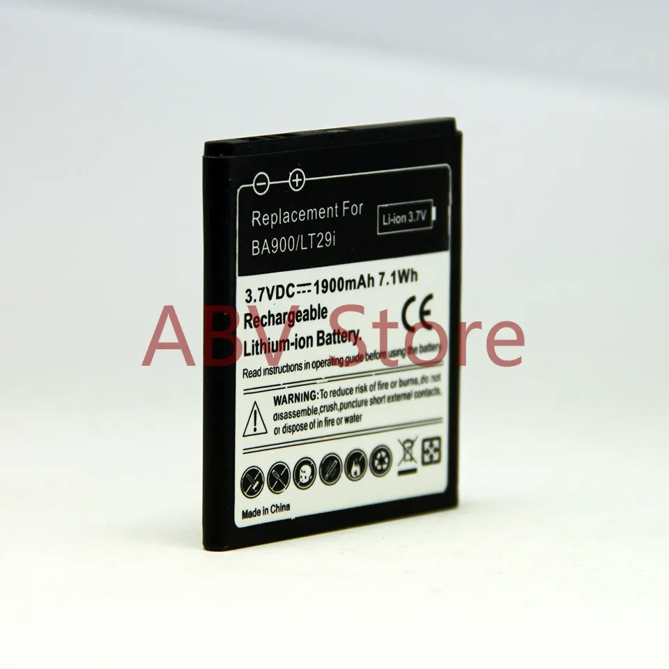 Высокое качество BA900 батарея для sony Ericsson Xperia TX LT29i/J ST26i/L S36h C2105 E1 J L M C2104 C1