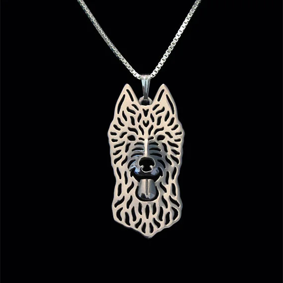 Belgian Laekenois jewelry-золотой и серебряный кулон и ожерелье ювелирные изделия для собак простые абстрактные животные Бесплатная доставка 12 шт./лот