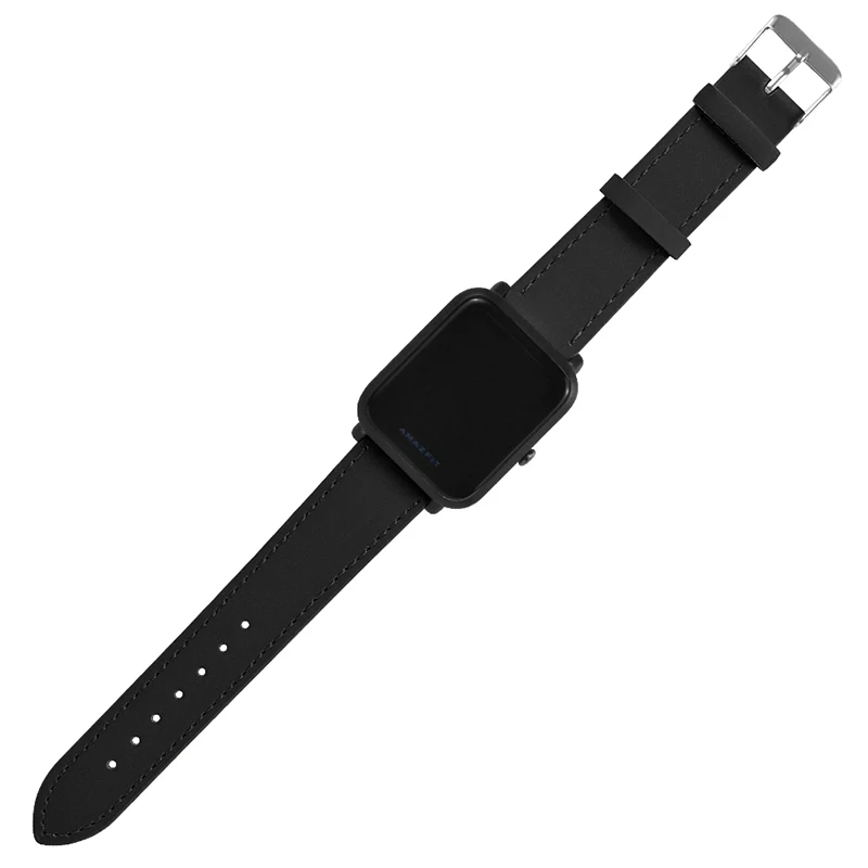 20 мм ремешок для часов из натуральной кожи Xiaomi Huami Amazfit Bip браслет на запястье