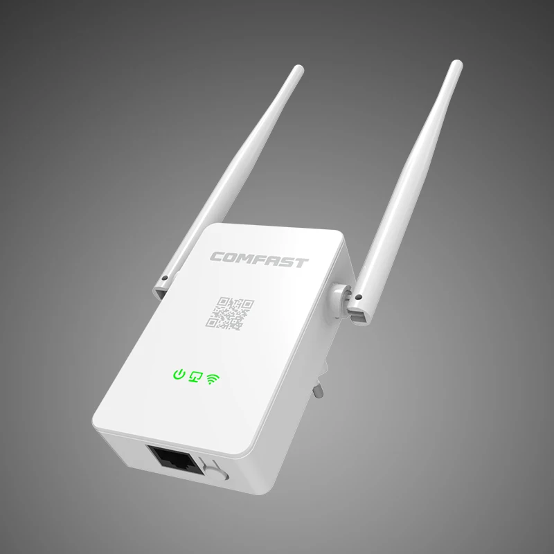 Новый! Обновлено Comfast Wireless WIFI Маршрутизатор Повторитель 300 М 2 * 5dBi Антенна Wi-fi