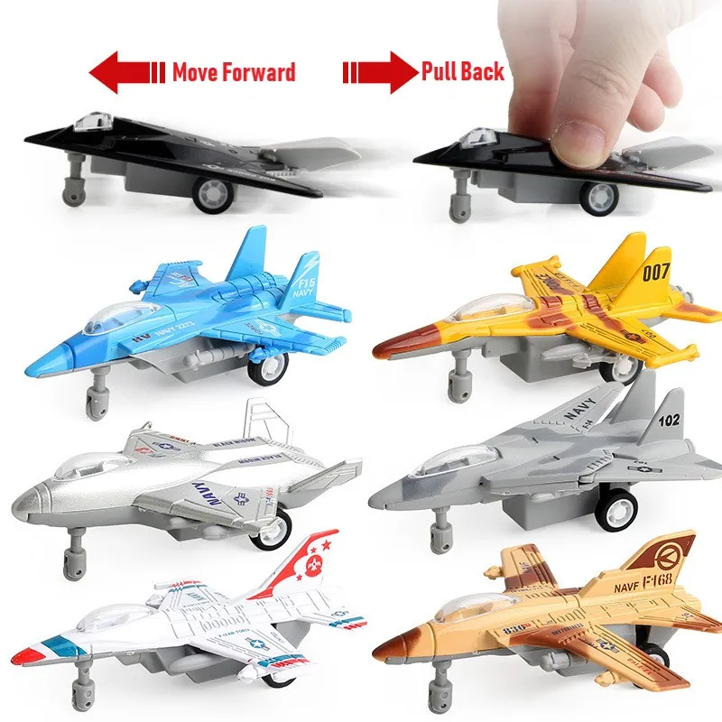 Модель военного самолета Diecast игрушечные авиаторы из сплава истребитель