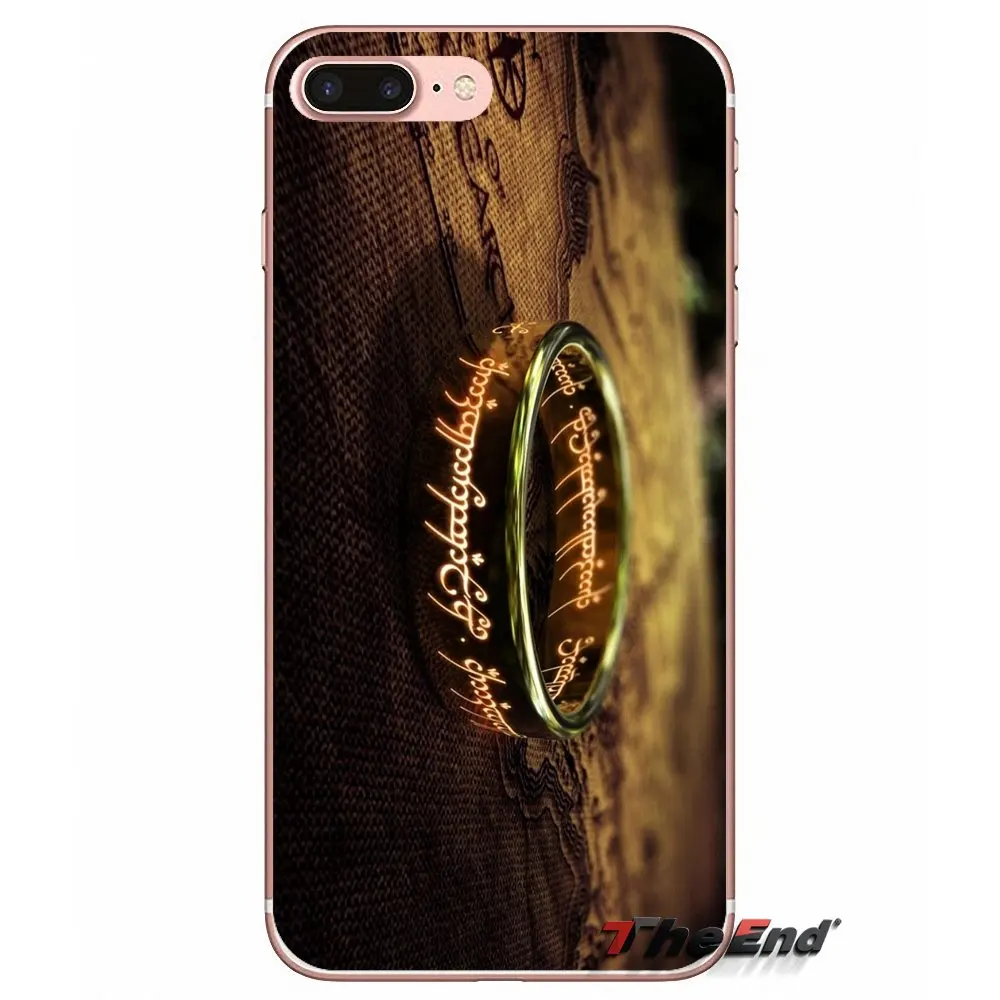 Мягкий чехол для iPhone X 4 4S 5 5S 5C SE 6 6S 7 8 Plus Samsung Galaxy J1 J3 J5 J7 A3 A5 2016 2017 Властелин колец