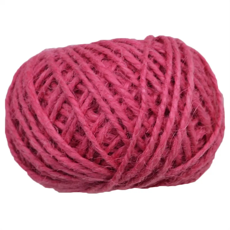 rose 30 м натуральный джутовый шнур из мешковины Hessian, пеньковая веревка, подарочная упаковка, струны для рождественских мероприятий и вечеринок - Цвет: rose