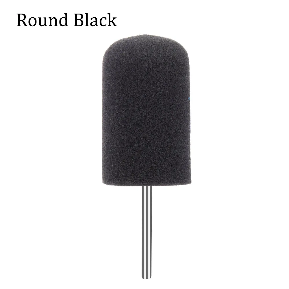 Round Black 1 шт. практичный автомобиль колеса Губка конус круглый металлический концентратор полировка хвостовик полировальный коврик - Цвет: Round Black