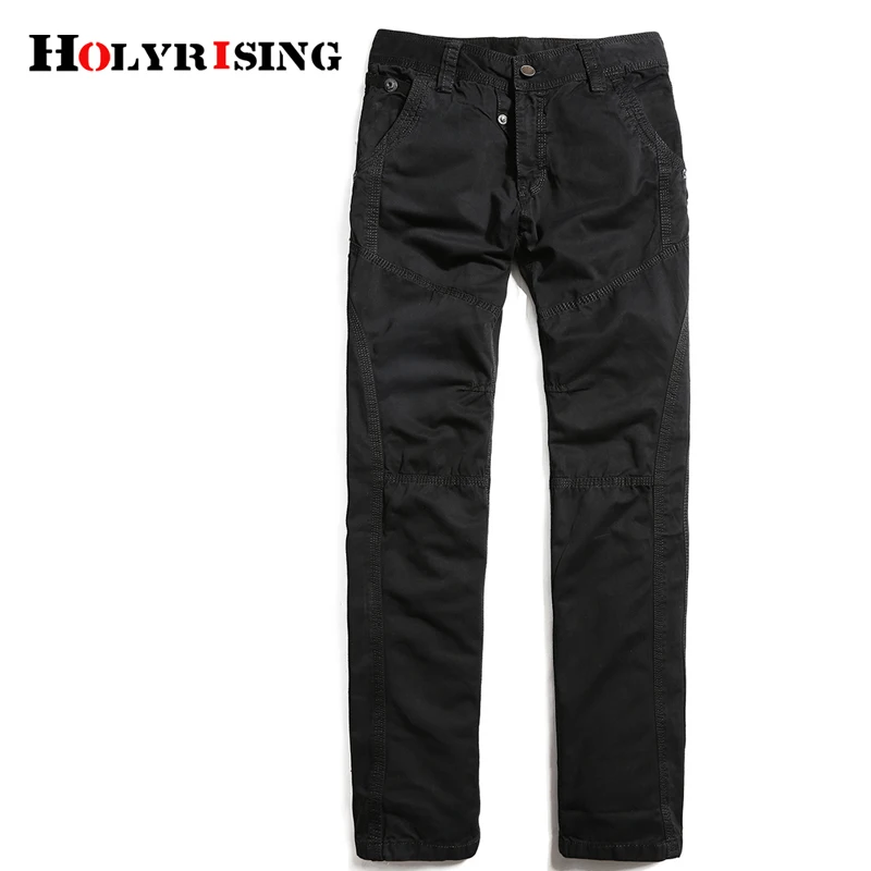 Holyrising, Мужские штаны, хлопок, для отдыха, панталоны, Hombre, с карманами, тактические штаны, для улицы, на молнии, брюки, размер 29-38, 18765-5