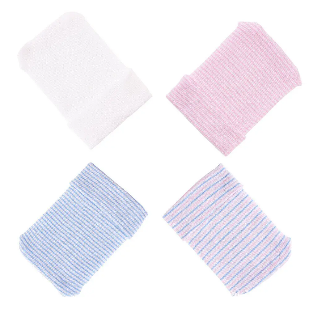 Newborn Hospital Hat Baby Girl Infant Striped Soft Yarn Crochet Beanie Toddler Caps | Детская одежда и обувь