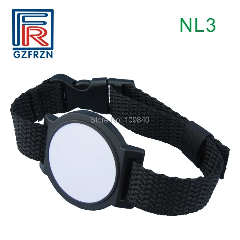10 шт. нейлоновые браслеты NL3 HF ISO 15693/18000 3 с чипом I code slix RFID браслет для контроля