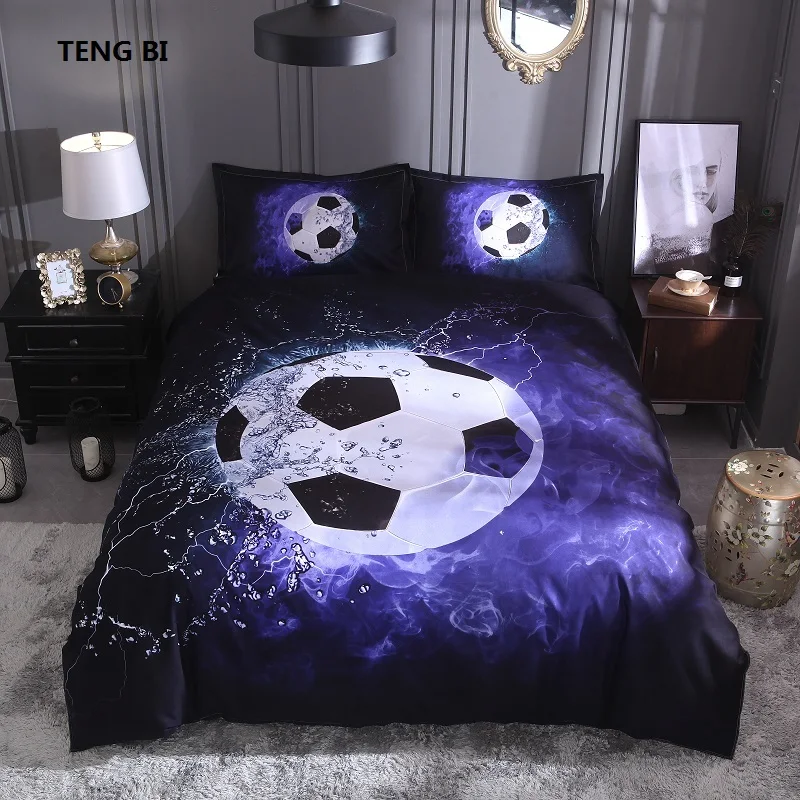 Новинка 2018 Комплект постельного белья постельное белье для футбола баскетбола 3