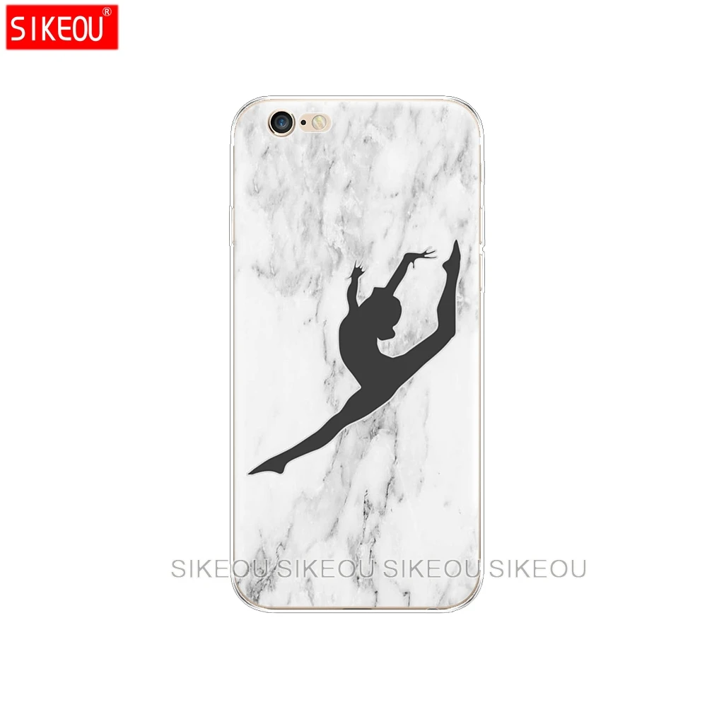 Силиконовый чехол для телефона Iphone 6X8 7 6s 5 5s SE 2020 Plus 10 XR XS 11 Pro Max с гимнастическим