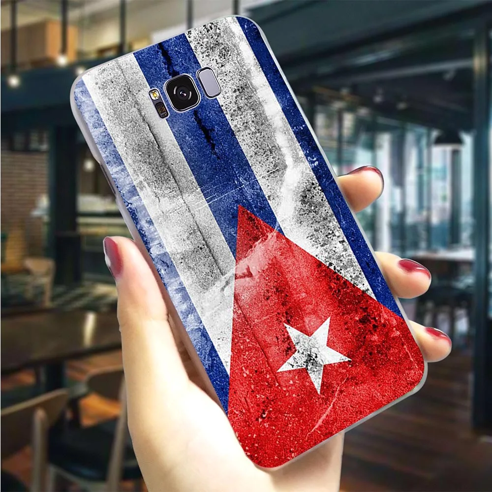 K0578504 Пластиковый чехол для телефона для Galaxy S10 Куба чехол с флагом для samsung M30 Чехлы S9 плюс S10e M20 M10 S7 край S6 S8 Note 8, 9 - Цвет: K0578504