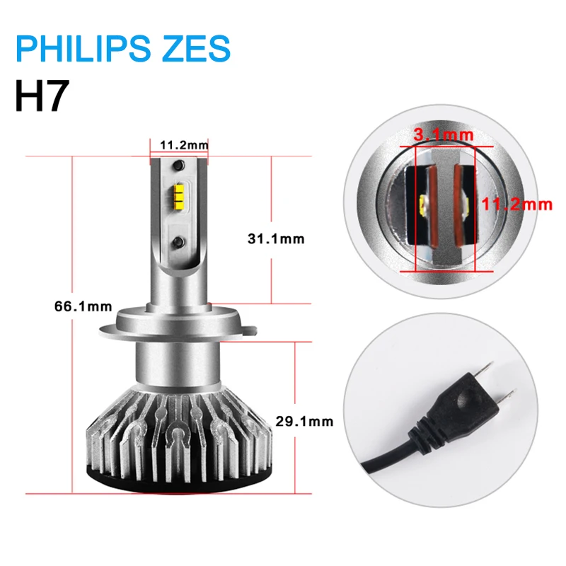 Turbo H7 LED H4 H11 Автомобильный свет Canbus фары лампы 10000LM H8 H1 HB3 9005 9006 H27 880 H9 100 Вт 6000 К 12В 24В