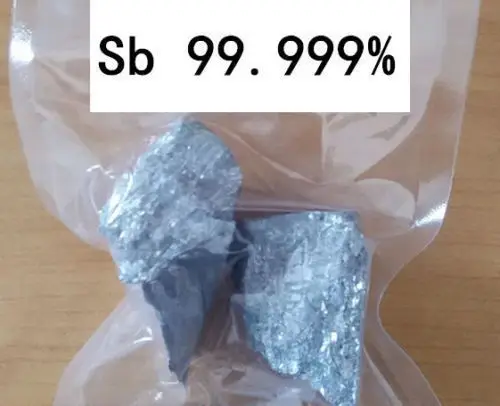 

100 граммов, высокая чистота, 99.999% антимональная металлическая упаковка Sb