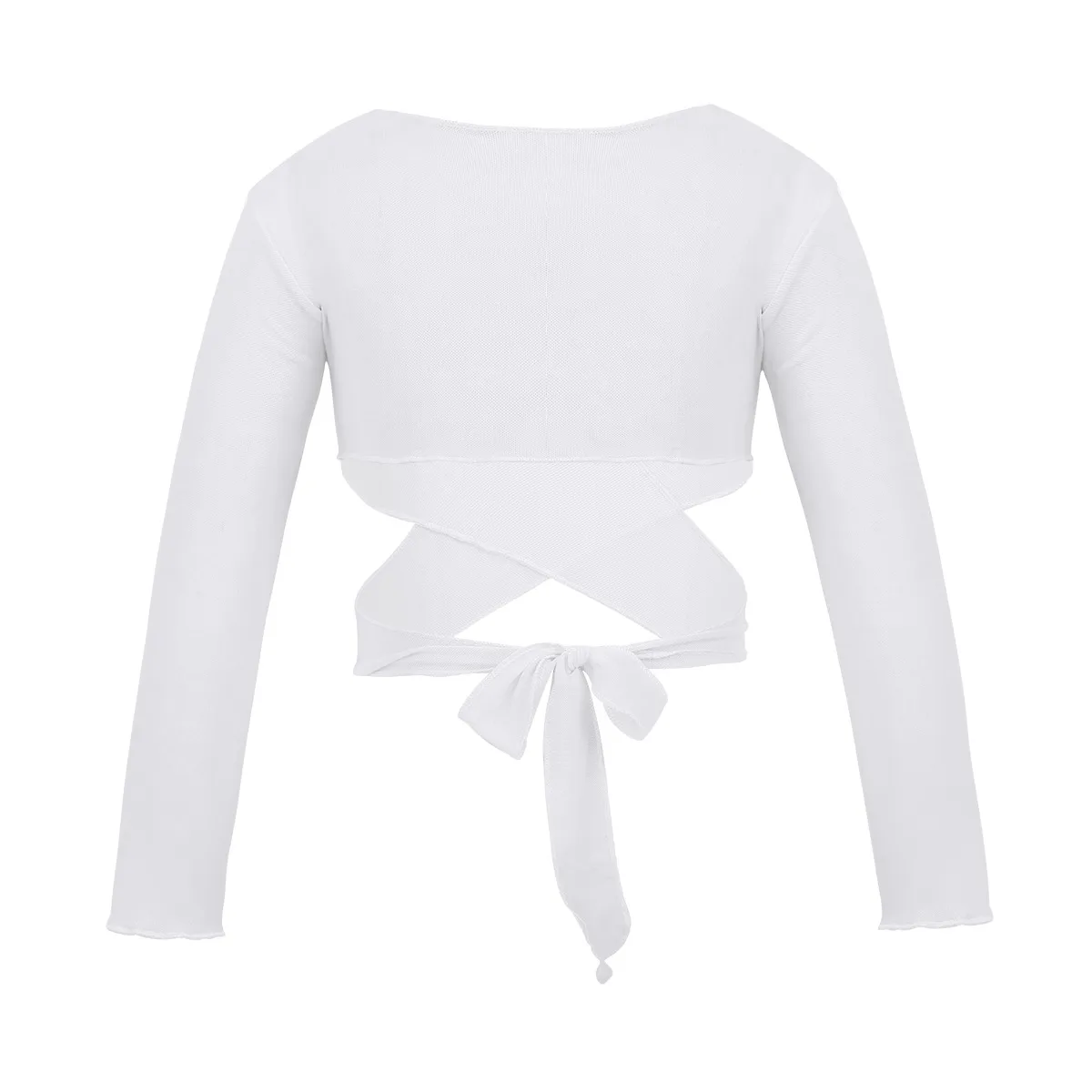 Children Girls Flower Dress Shrug Jacket Ballet Costume Long Sleeve Wrap Top with Adjustable Tie Closure for Bridesmaid Wedding | Свадьбы и