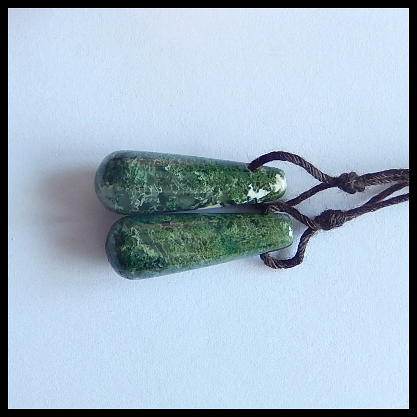 Натуральный агат мха Женская мода бусы серьги бижутерия из полудрагоценных