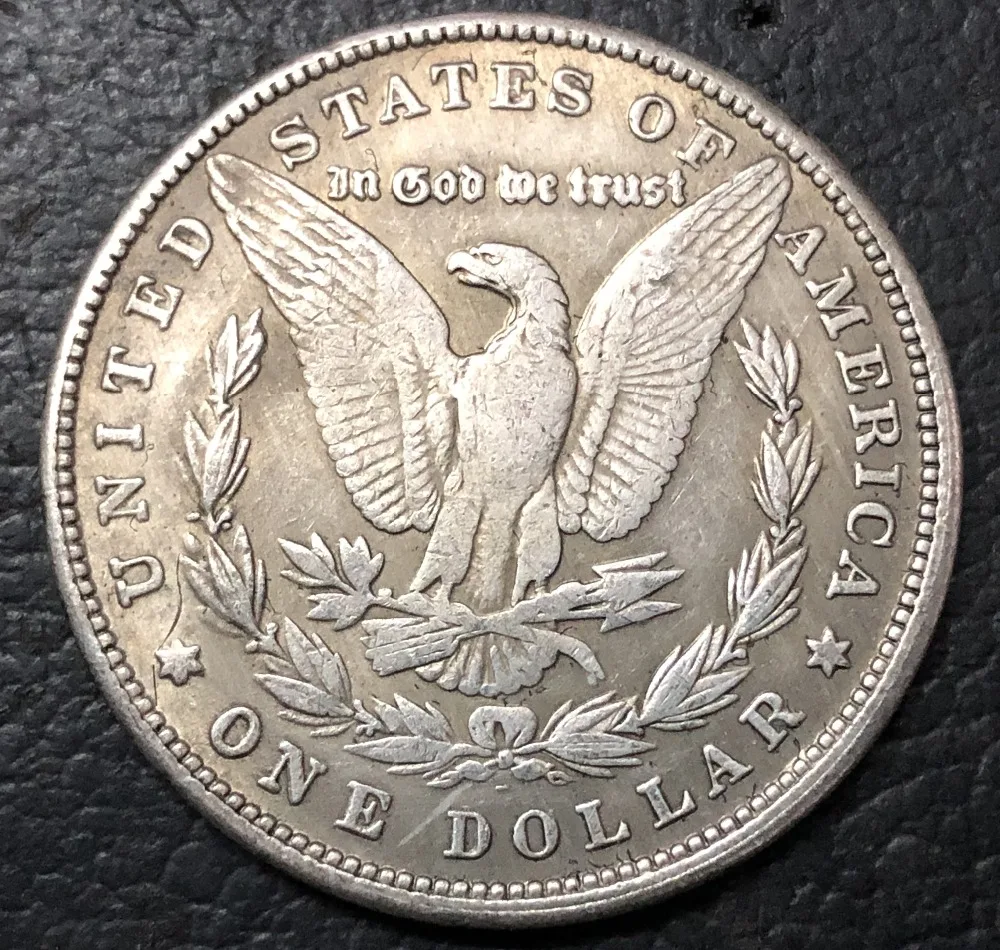1879 (P.S.O) Соединенные Штаты Morgan One Dollar Посеребренная копия монеты (Выберите любой