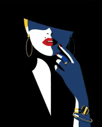 

Cioioil-T1004 абстрактный женский скандинавский Набор для раскрашивания по номерам на холсте настенные картины для гостиной домашний декор