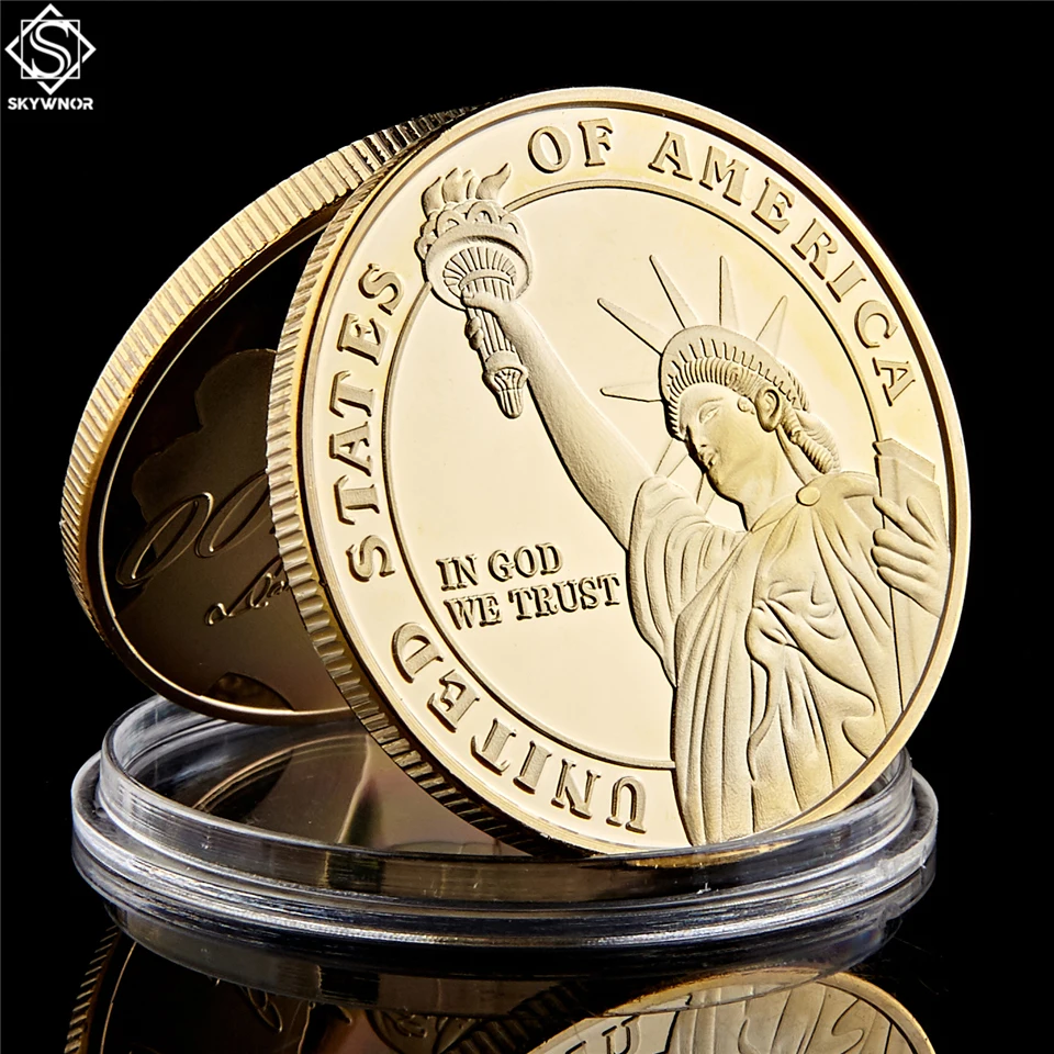 Золотая медаль Honor In God Соединенные Штаты Америки 999/1000|Безвалютные монеты| |
