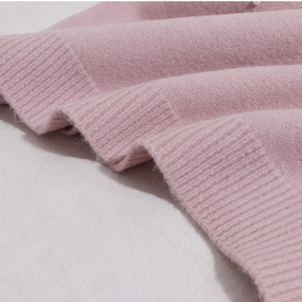 

Werynica New Autumn Winter Women Sweaters And Pullovers Bead Lantern Sleeve Knitted Sweater Pullover Female O-neck Jumpers