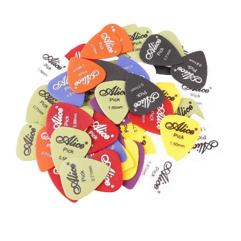 60 шт. гитара Alice Picks Multi Matte ABS Custom Guitarra Pics Plectrum аксессуары гитарист музыкальный
