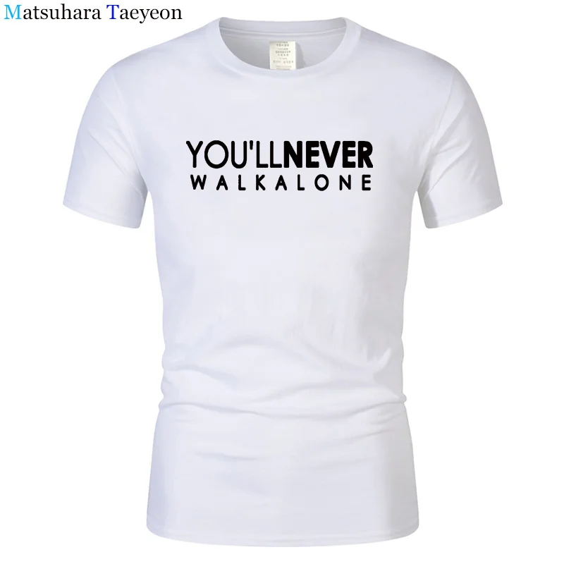 Мужская футболка с круглым вырезом You'll Never Walk Alone модная брендовая уличная