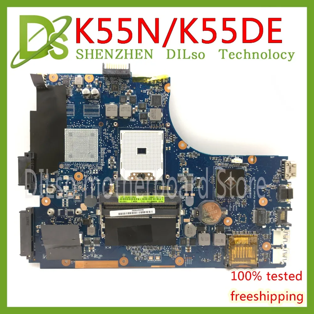 

KEFU K55N For ASUS K55DE K55DR K55D K55N Laptop Motherboard REV2.0 original Mainboard Test work 100%