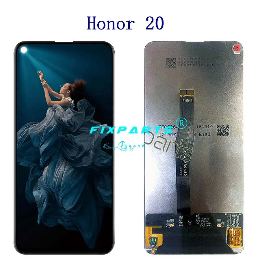 Оригинальный ЖК дисплей для Huawei Honor 20 сенсорная панель дигитайз Замена Pro 20|d6603