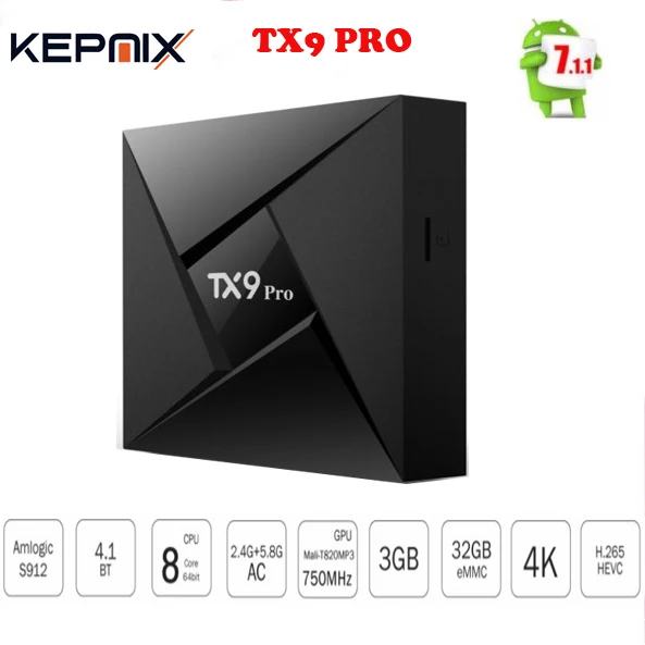 ТВ приставка TX9 Pro 5 шт. 3 ГБ ОЗУ 32 Гб ПЗУ 4k smart google Amlogic S912 Восьмиядерный процессор ОС
