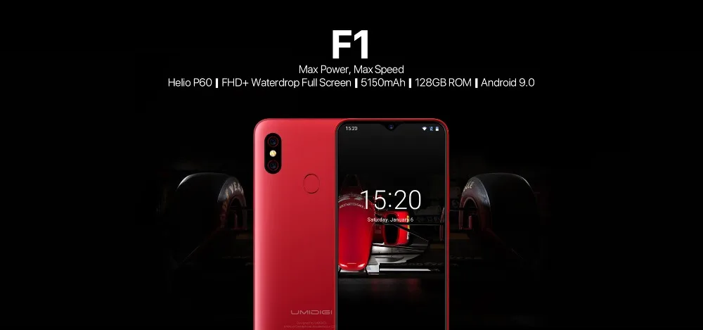 UMIDIGI F1 Android 9,0 телефон 6," FHD+ 4 Гб 128 ГБ Helio P60 5150 мАч Быстрая зарядка NFC двойной 4G 16 МП разблокировка отпечатков пальцев Смартфон