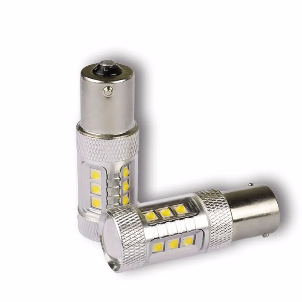 2 шт. 1156 BA15S S25 Cree чипсеты 80 Вт светодиодсветодиодный лампы супер яркие белые