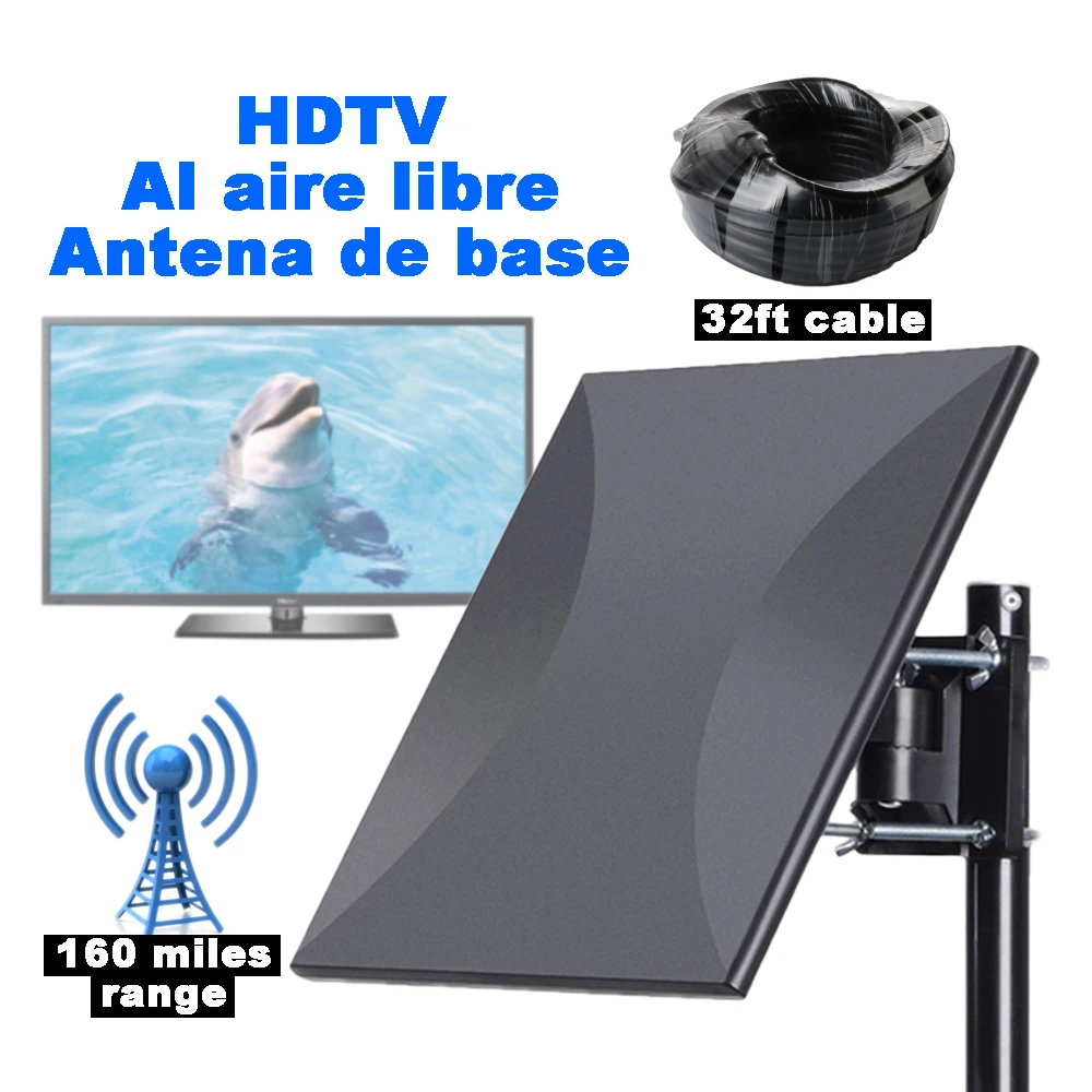 SatXtrem цифровой HD ТВ наружная ТВ антенна DVB-T2 внутренняя DVB T антенна ТВ 1080p FTA TDT антенна DVB T2 HD 160 миля усилитель сигнала