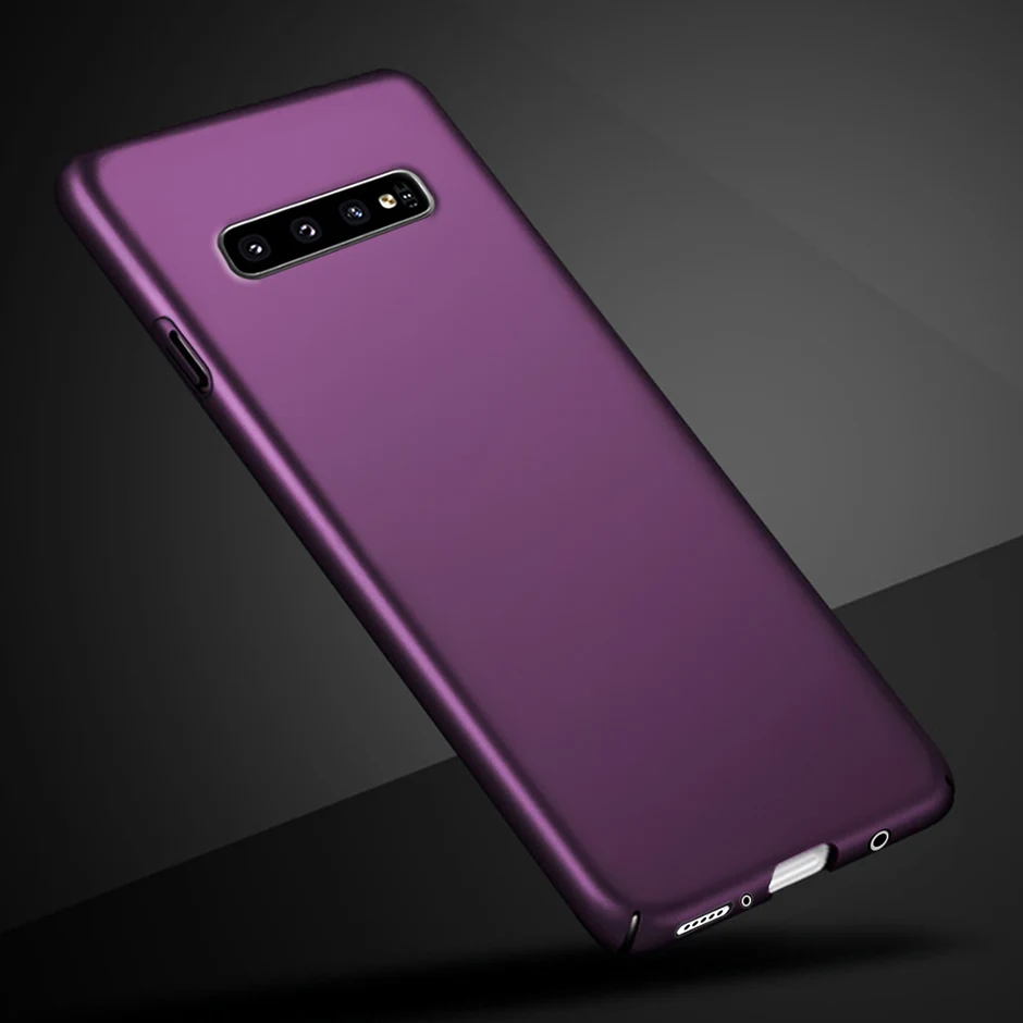 Luxury Frosted Case For Samsung S10 Plus 6.4 inch Hard PC Plastic Phone Back Cover Galaxy S 10 Hosesje |