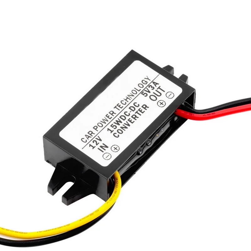 DC преобразователь 12 В понижающий до 5 3A двойной USB выходной разъем автомобильный