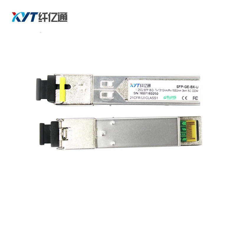 

1 Pairs 1.25G BIDI SFP Module 3km SC Connector WDM Optic Transceiver