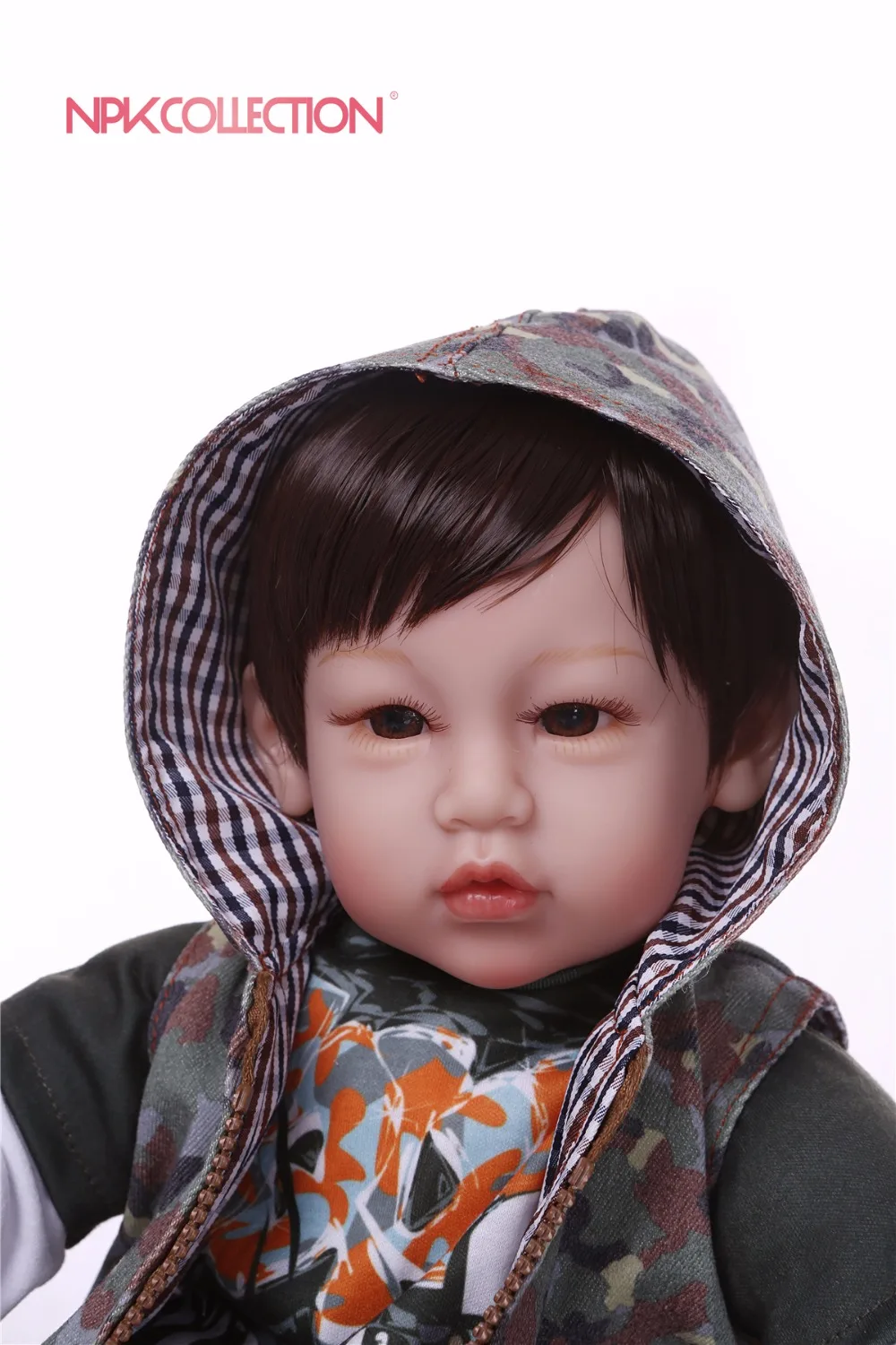 Npkколлекция Reborn 55 см мягкие силиконовые виниловые куклы Bebes Reborn Baby Doll Новорожденные реалистичные Младенцы Куклы Reborn Детские игрушки