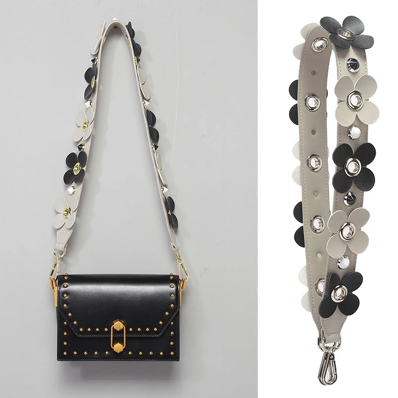 Женская круглая сумка с цветами ажурный саквояж на плечо заклепками шикарный