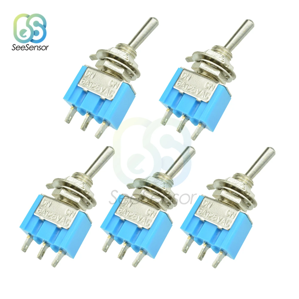 5 шт. Φ AC ON MTS 102 3 Pin 2 Position Switch 6A 125V|Выключатели| |