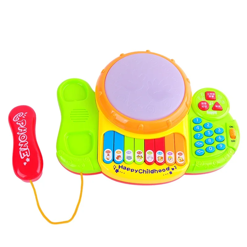 Детский Музыкальный барабан игрушки обучение развитие музыкальная клавиатура