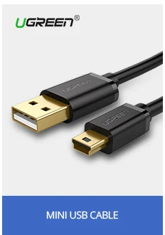 Ugreen кабель-Переходник USB C на мини USB кабель Thunderbolt 3 мини Тип usb C адаптер для MacBook pro цифровой Камера MP3 проигрыватель с жестким диском Тип-c кабель