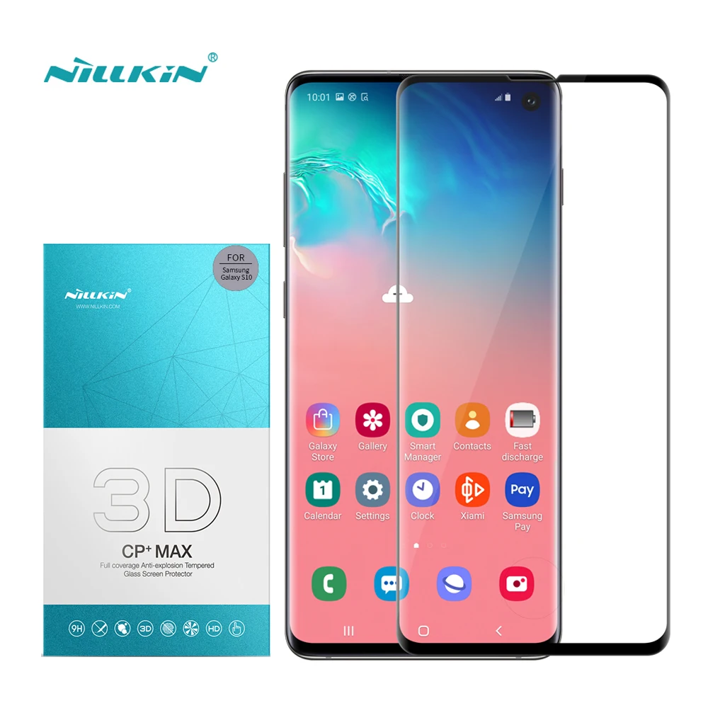Закаленное 3d-стекло для Samsung Galaxy S10 Plus Защитная пленка Nillkin с полным покрытием |