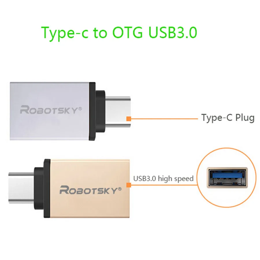 Оптовая Продажа металлический USB Type C к 3 0 адаптер Type-C папа OTG USB3.0 Женский