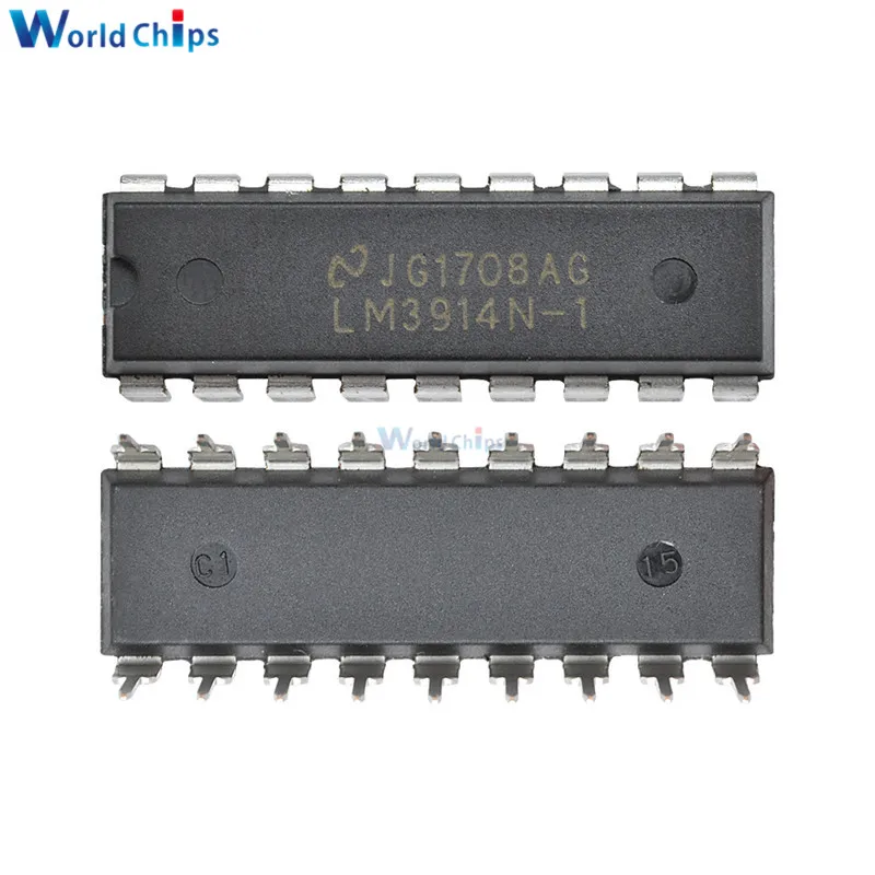 10 шт./лот LM3914N 1 LM3914 DIP 18 светодиодное освещение драйверы точка/бар дисплей новый
