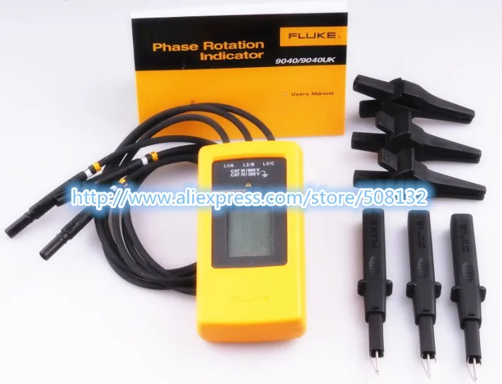 Цифровой индикатор вращения фазы Fluke 9040 измерители F9040 40 V 700 V|tester meter|tester digitaltester