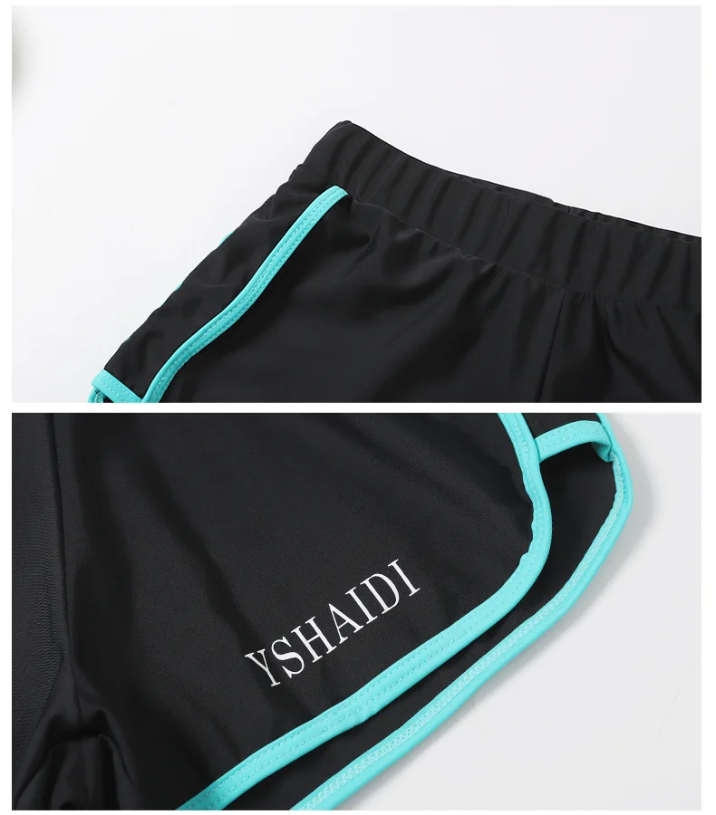 Swimwear Women's Swim Fitness Rush Guard Outdoor Sports Swimming Diving Surfing 5-Piece Set Long Sleeve Leggings Shorts Bikini