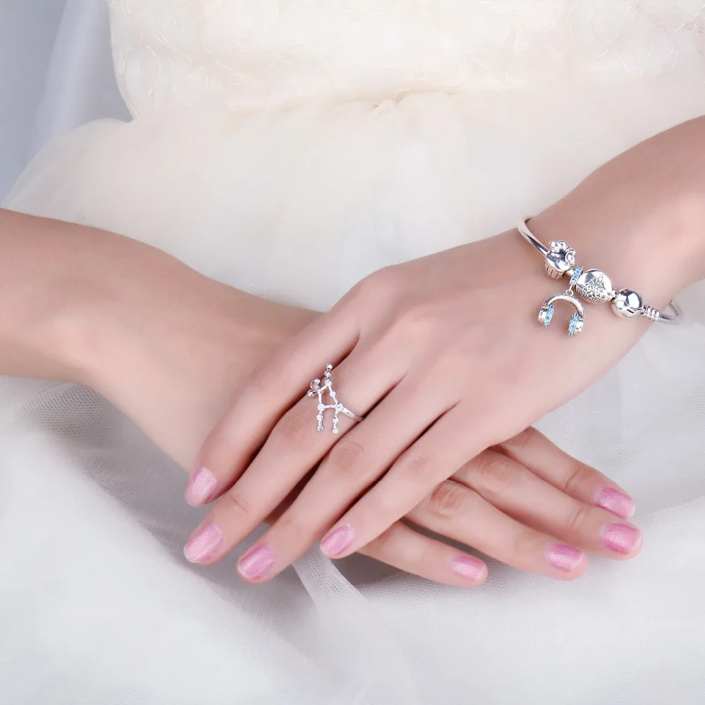 JewelryPalace Созвездие зодиака знак Дева ободок кубического циркония регулируемое