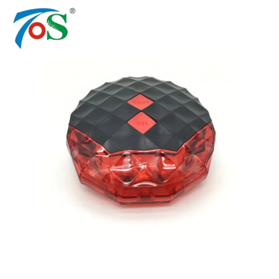 TOS Новый Алмазный велосипед свет 7 мигающий режим фонарь задний световое