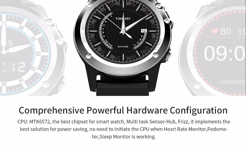 Смарт-часы Microwear H1, IP68, водонепроницаемые, MTK6572, 4 Гб, wifi, gps, SIM, Смарт-часы, монитор сердца, Android 4,4, IOS, МП камера