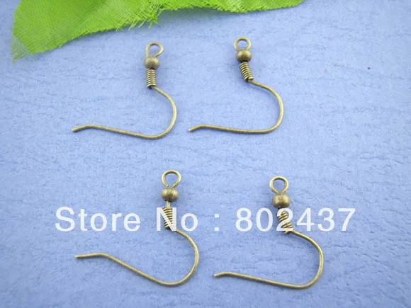 Doreen Box hot 100 пар бронзовые античные крючки для ушей 18*19 мм (B00332)|ear wires|ear wire hookswire hook |